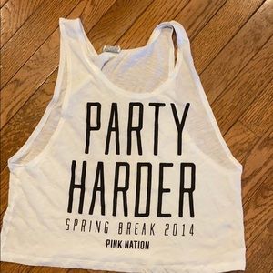 5/$25 Pink cropped tank
